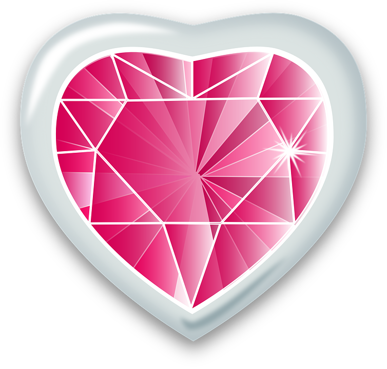 Download Pink Diamond Heart PNG Transparent Image PNG, SVG Clip art ...