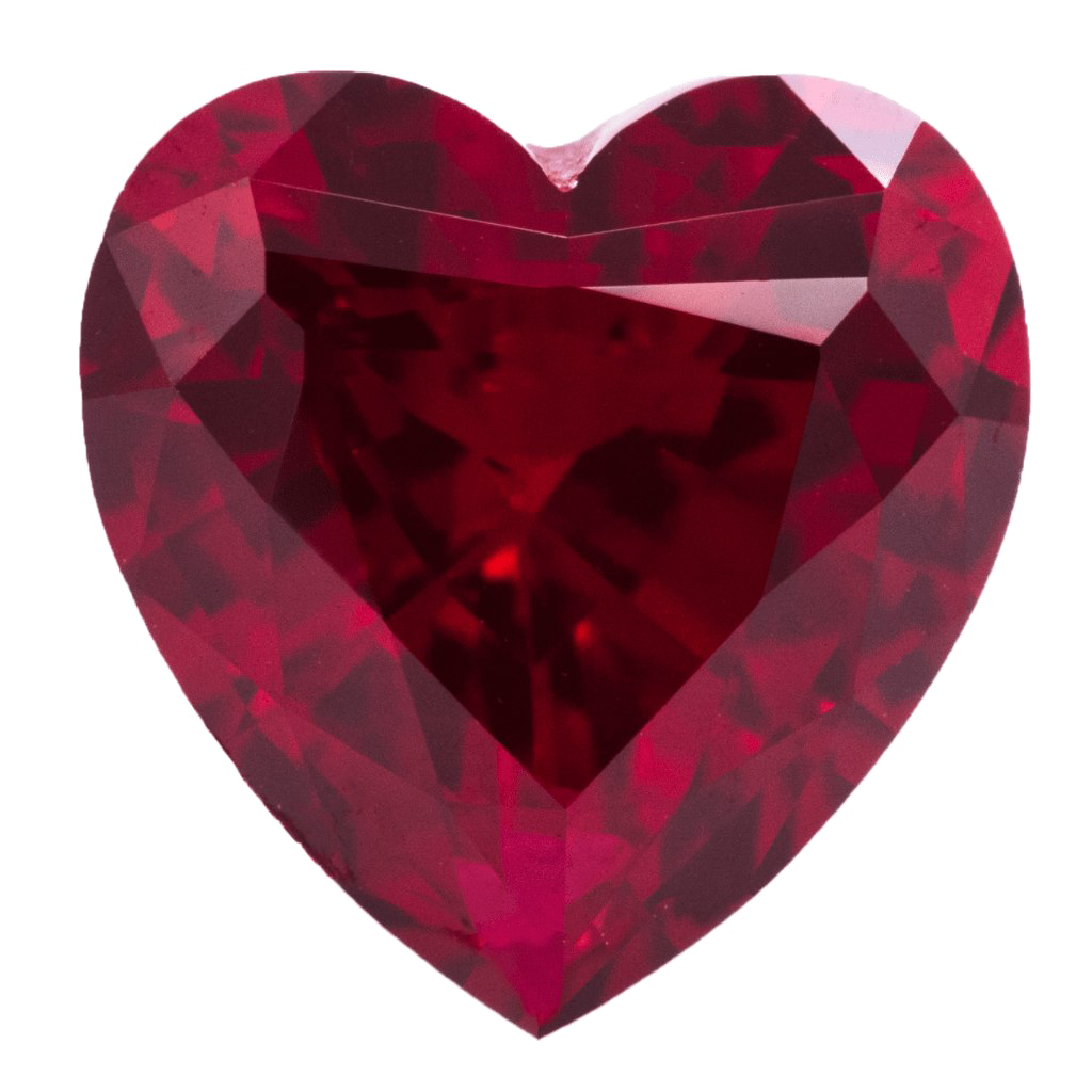 Ruby. Рубин камень. Рубиновое сердце. Драгоценный камень в виде сердца.