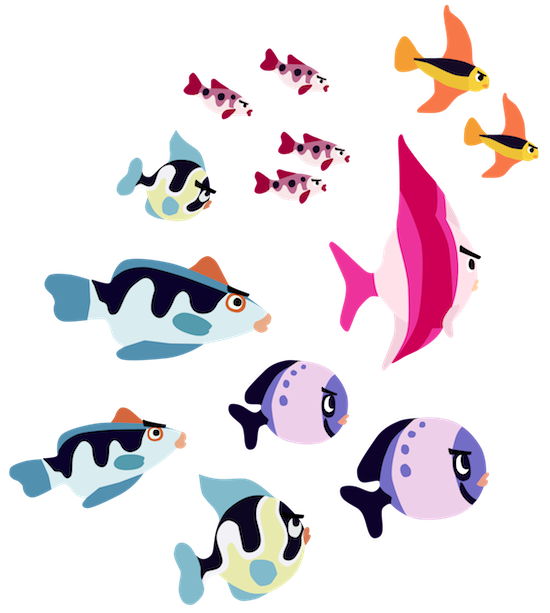 School of Fish PNG Transparent Image PNG, SVG Clip art for ...