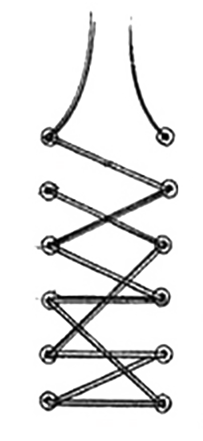 black and white boot laces