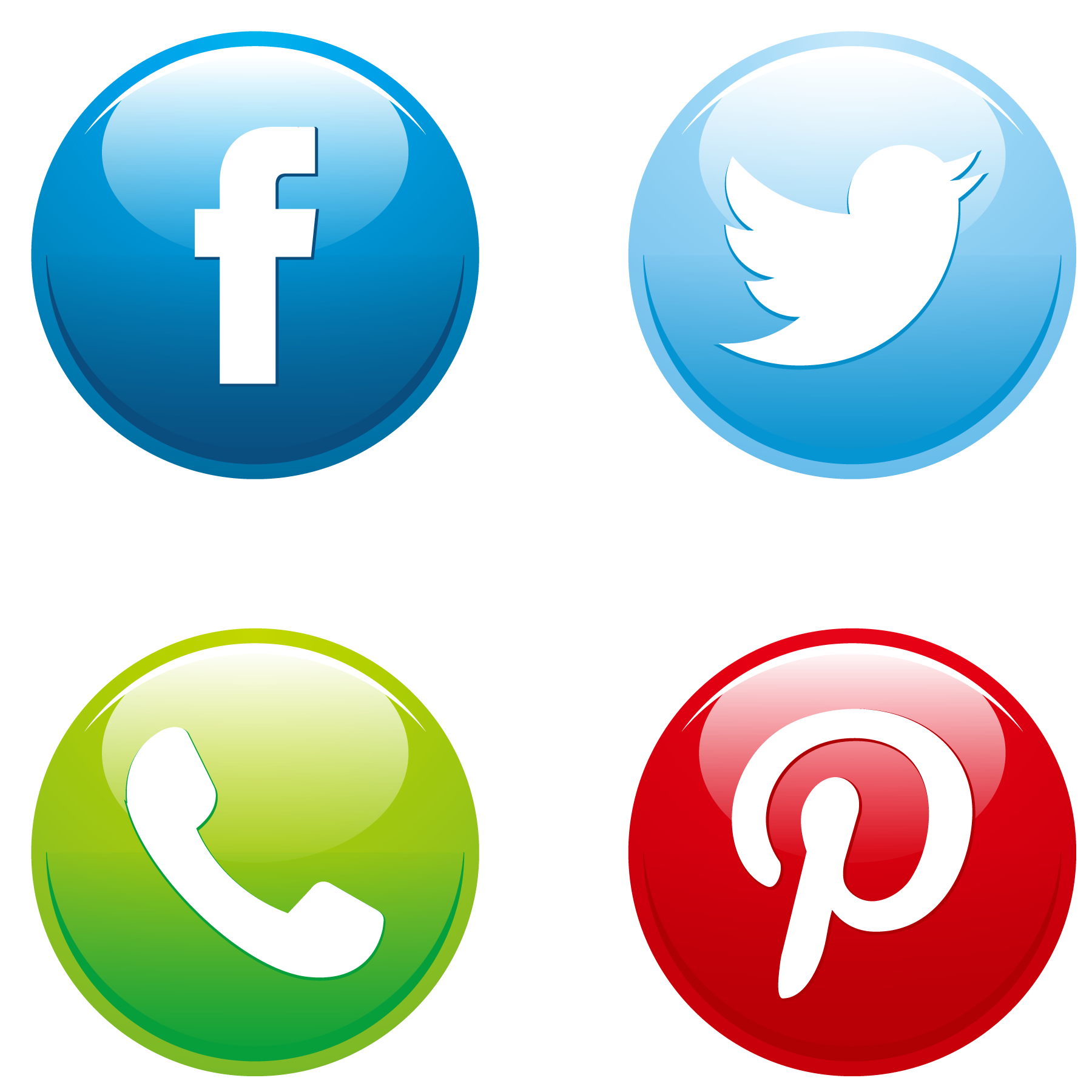 Social Media Logos Vector Free Download : Redes Icon Marketing Simbolos ...
