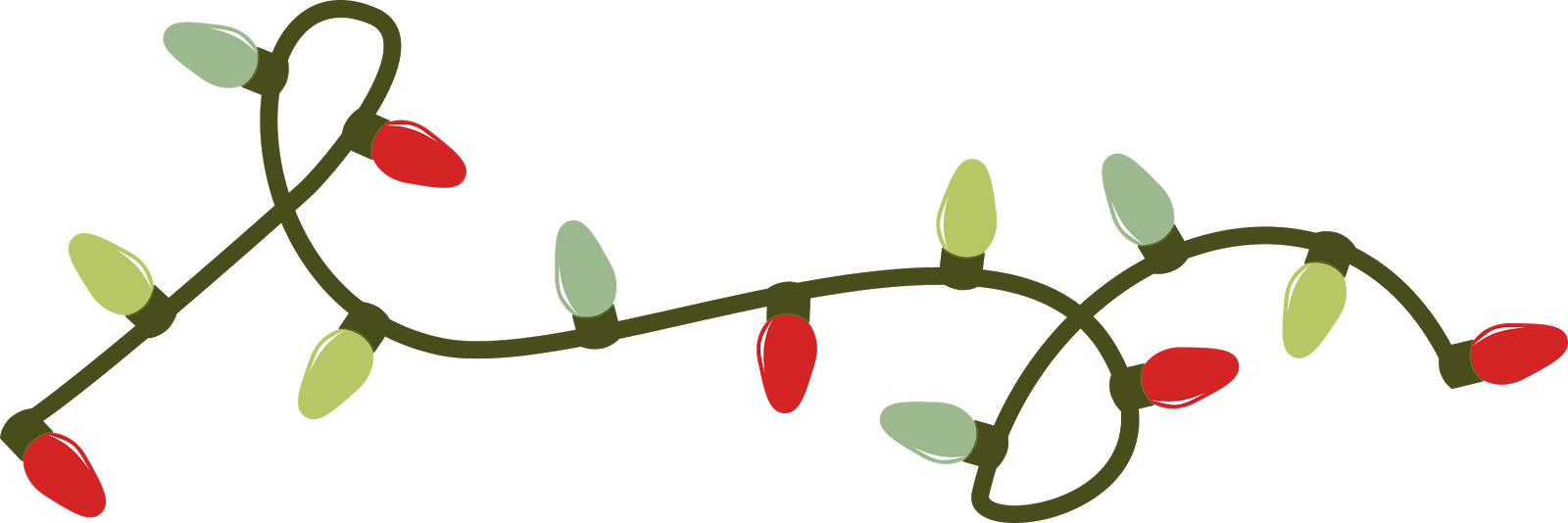 Strand of Christmas Lights PNG Image PNG, SVG Clip art for Web