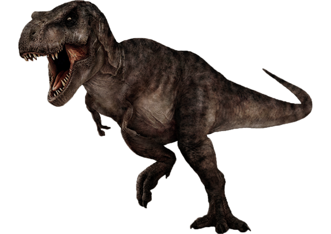 t rex with fin on back