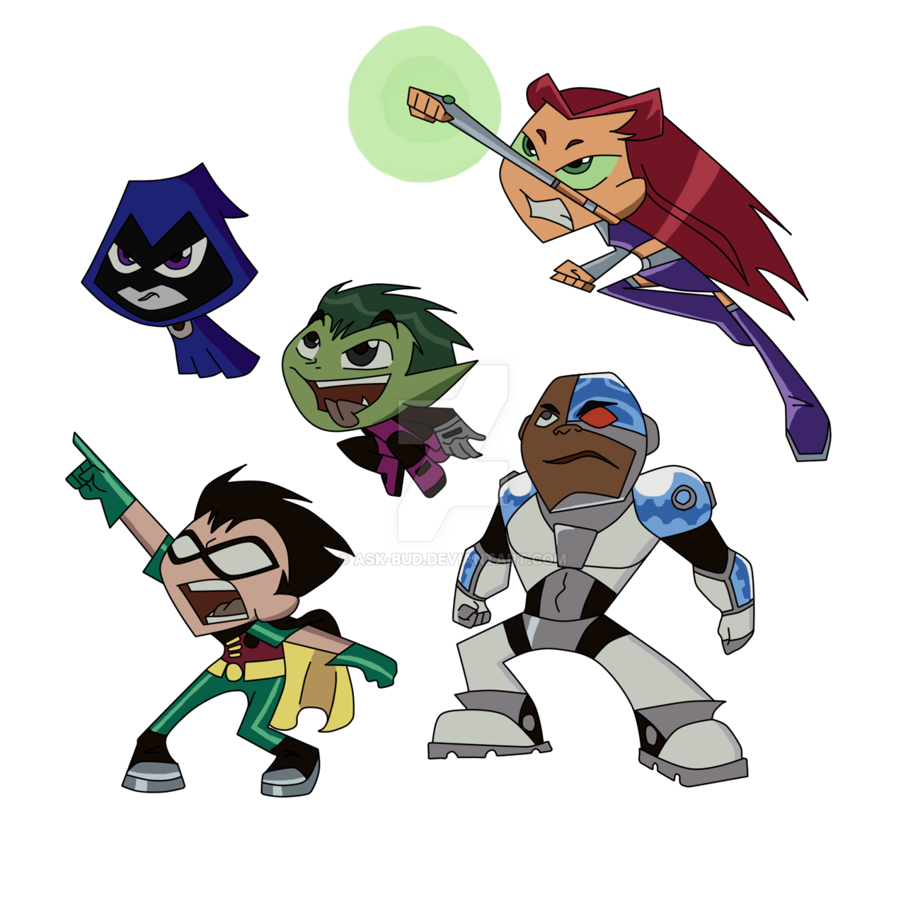 Teen Titans Transparent Background SVG Clip arts