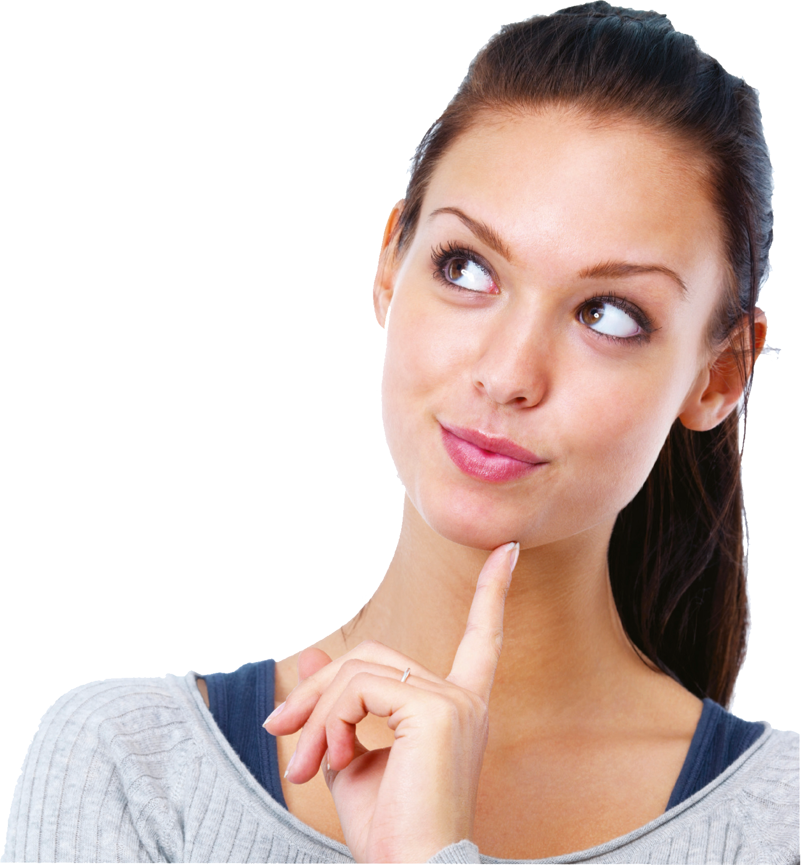 Thinking Woman PNG Clipart PNG, SVG Clip art for Web - Download Clip