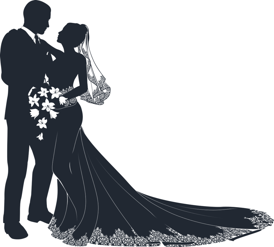 Free Free 203 Wedding Couple Silhouette Svg SVG PNG EPS DXF File