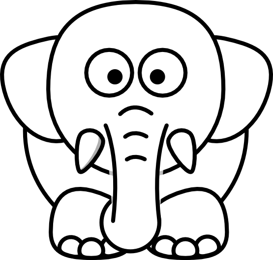White Elephant PNG Transparent SVG Clip arts