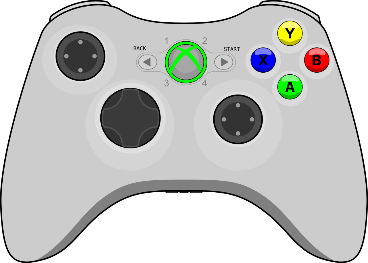 Xbox Controller Transparent Background PNG Clip arts.