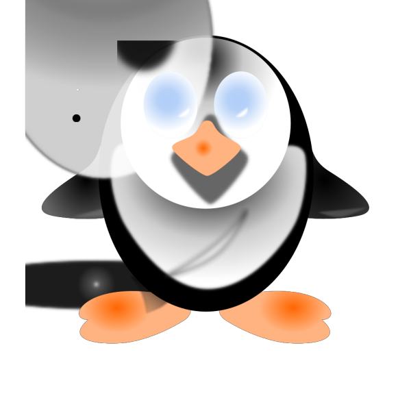 Little Digital Penguin PNG Clip art