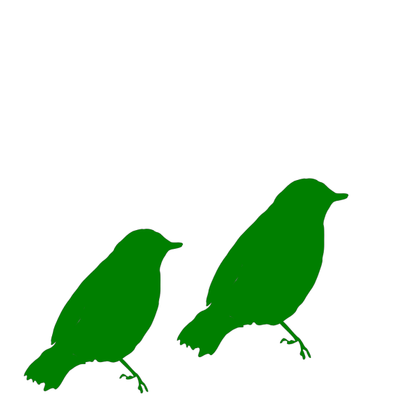 Green Birds PNG Clip art