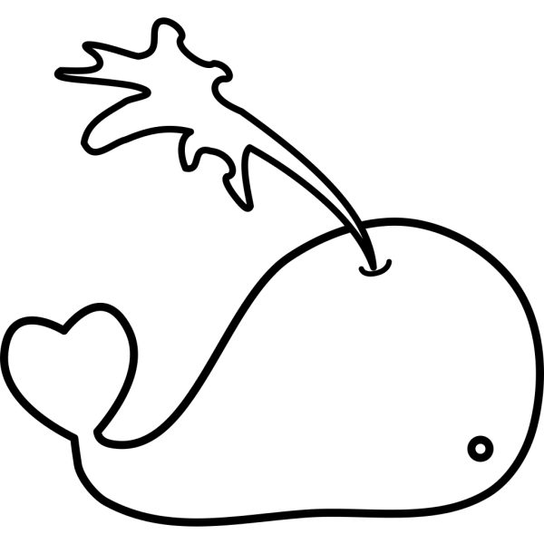 Whale Love PNG Clip art