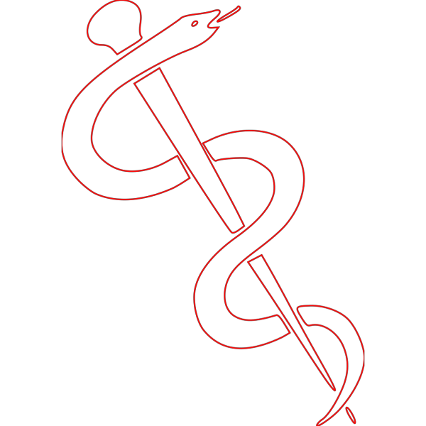 Rod Of Asclepius-dark Brown Clip Art PNG Clip art