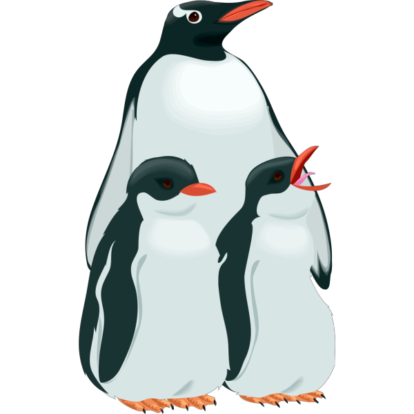 Penguin Family PNG Clip art
