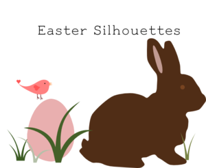 Easter Silhouettes PNG Clip art