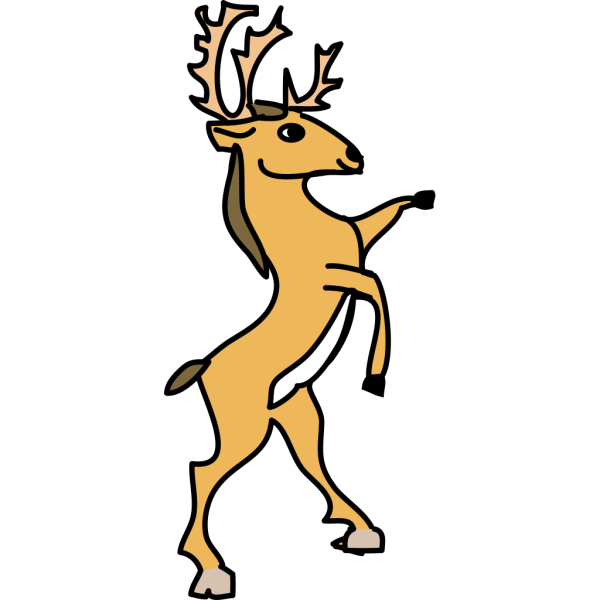 Standing Deer PNG Clip art