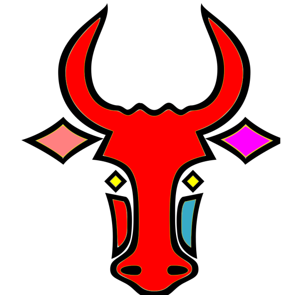 Bull  Color PNG Clip art