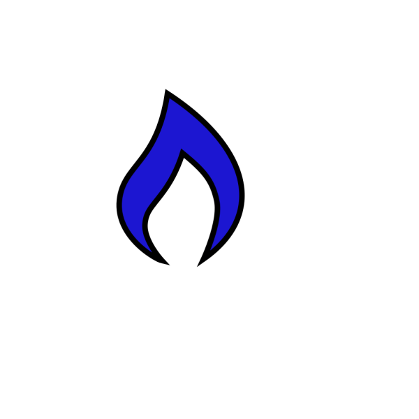 Blue Flame PNG Clip art
