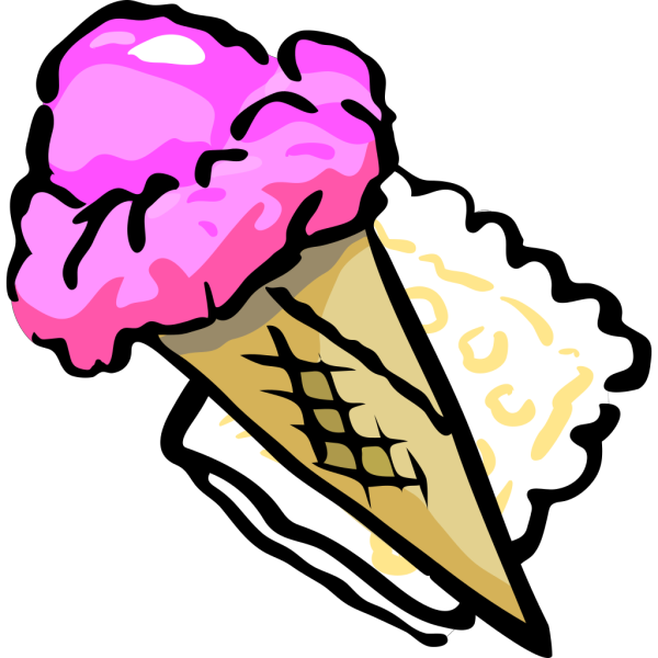 Chocolate Soft Serve Ice Cream Cone PNG images