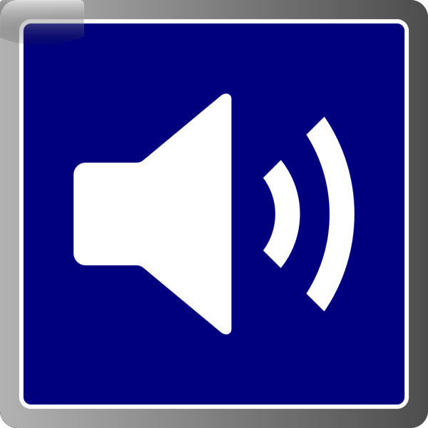 Blue Audio Icon PNG Clip art