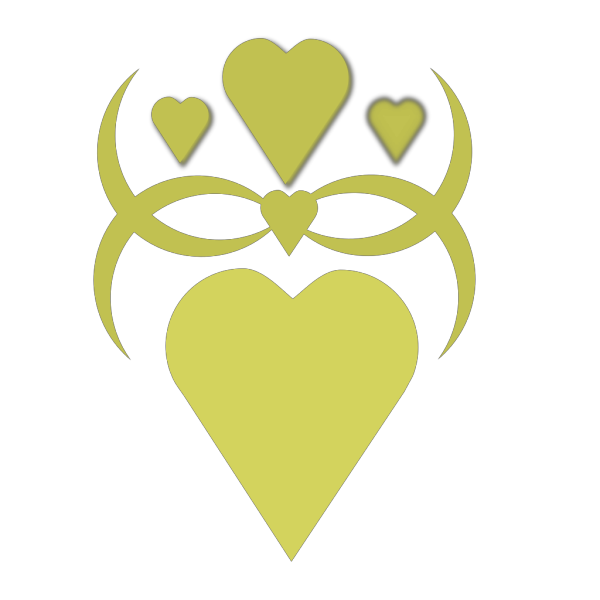 Golden Heart PNG Clip art