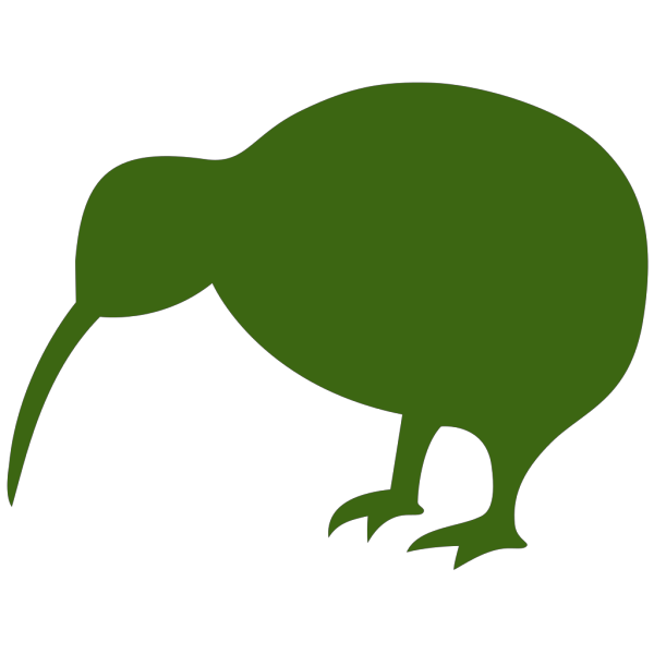 Green Kiwi Bird PNG Clip art