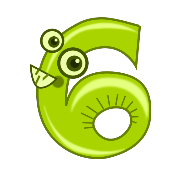Animal Number Six  PNG Clip art