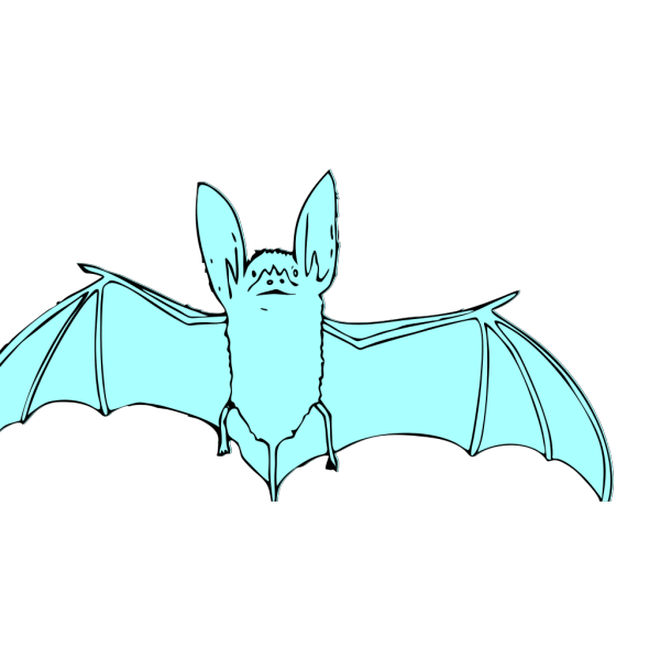 Blue Bat PNG Clip art