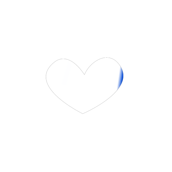 Blue Heart 2 PNG Clip art
