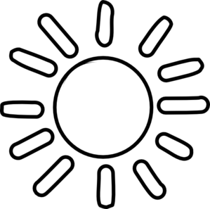 Sun Outline PNG Clip art