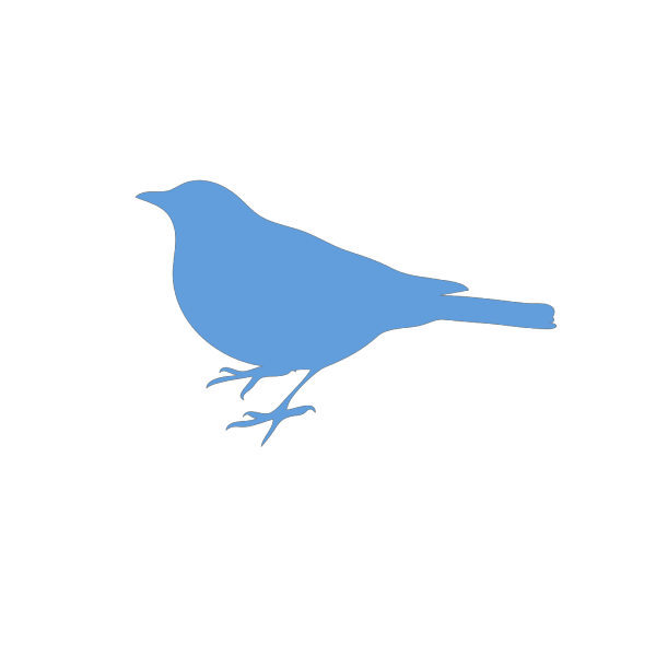 Bird Silhouette Blue PNG Clip art