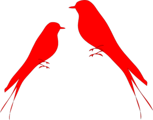 Love Birds On A Branch2222 PNG Clip art