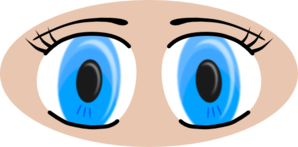 Blue Anime Eyes PNG Clip art