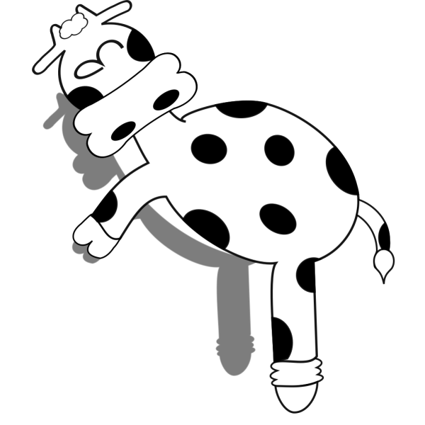 Sleeping Cow PNG Clip art
