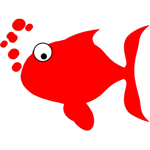 Orange Red Fish PNG Clip art
