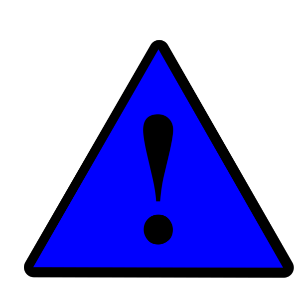Black Blue Black Warning 1 PNG Clip art