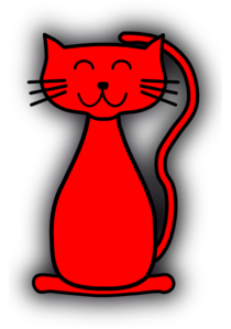 Red Cat PNG Clip art