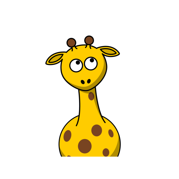Giraffe Look Up PNG Clip art