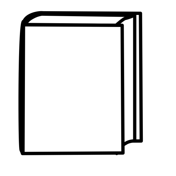 White Closed Book PNG images