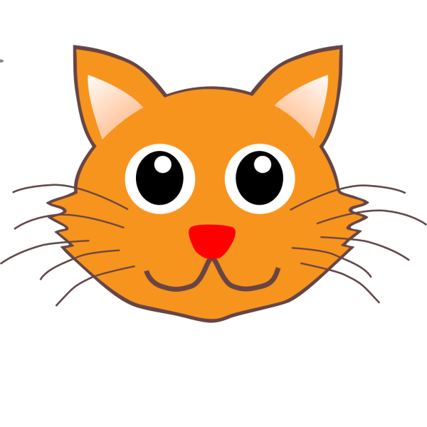 Cartoon Kitty Face PNG Clip art