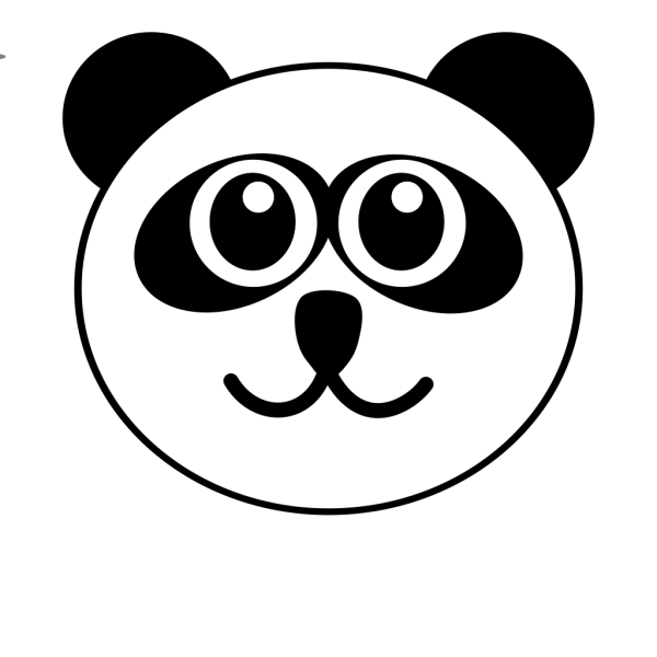 Panda Face PNG Clip art