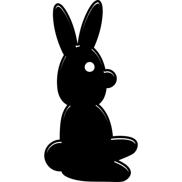 Silhouette Rabbit PNG Clip art