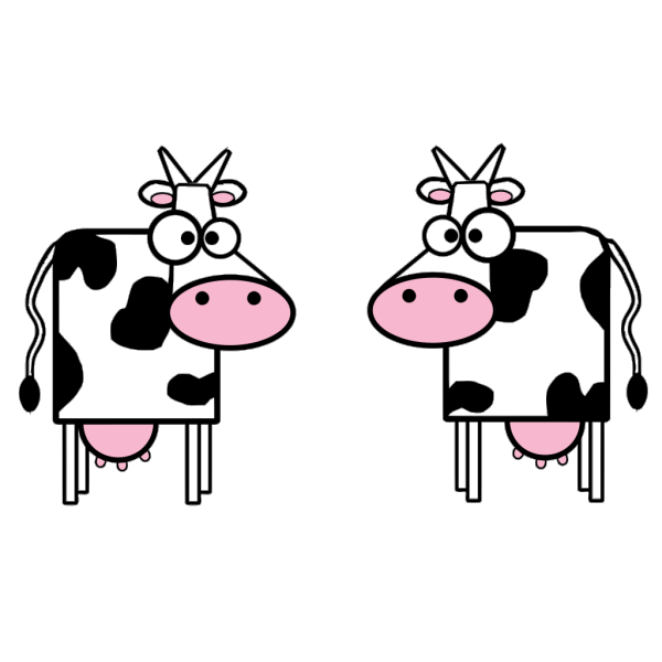 Cartoon Cows PNG images