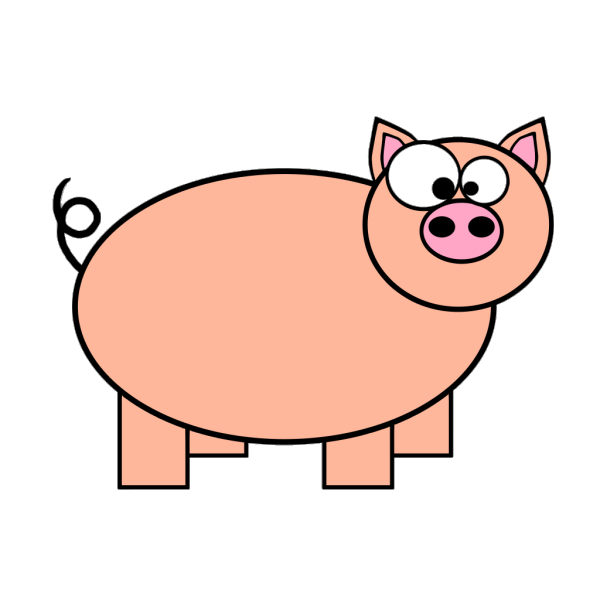 Cartoon Pig 2 PNG Clip art