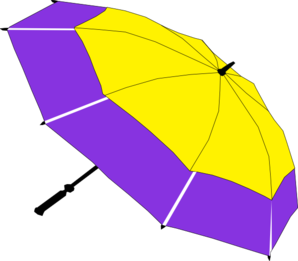 Tattered Umbrella In Rain PNG Clip art