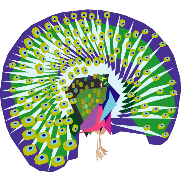Cartoon Peacock PNG Clip art