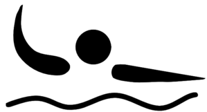 Swimmer Blue PNG Clip art