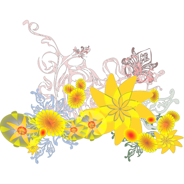 Flourishing Flowers PNG Clip art