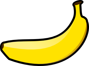 Single Line Art Banana PNG Clip art