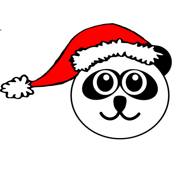 Santa Panda PNG Clip art