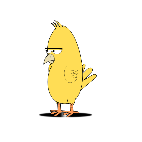 Yellow Angry Bird PNG Clip art